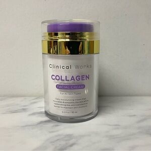 Clinical Works Collagen Facial Cream Hydrating 3.2 fl oz oil-free